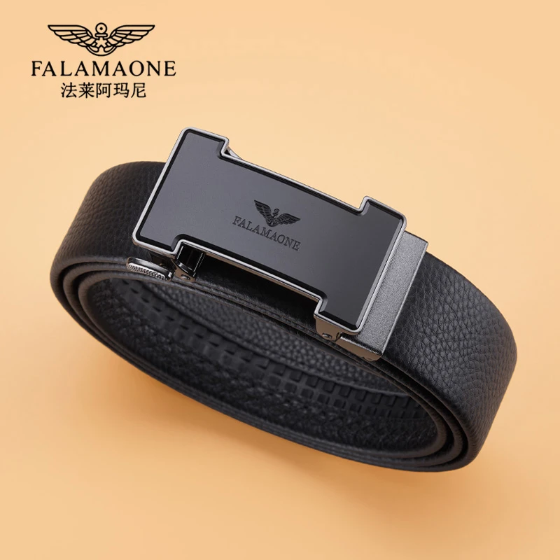 法莱阿玛尼男士皮带男皮带真皮高档休闲男士腰带送男朋友生日礼物
