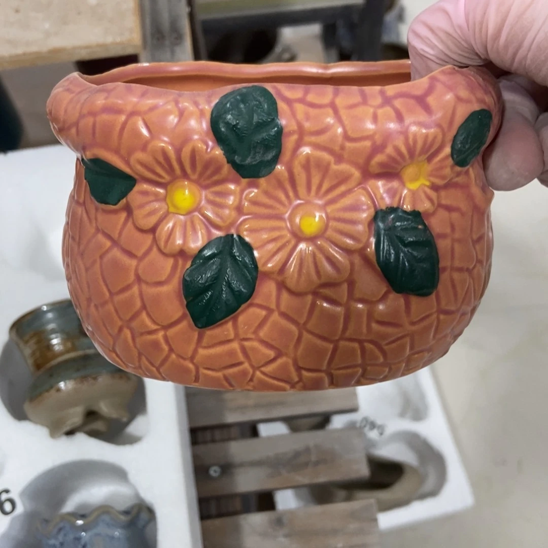 红陶高温陶瓷花盆