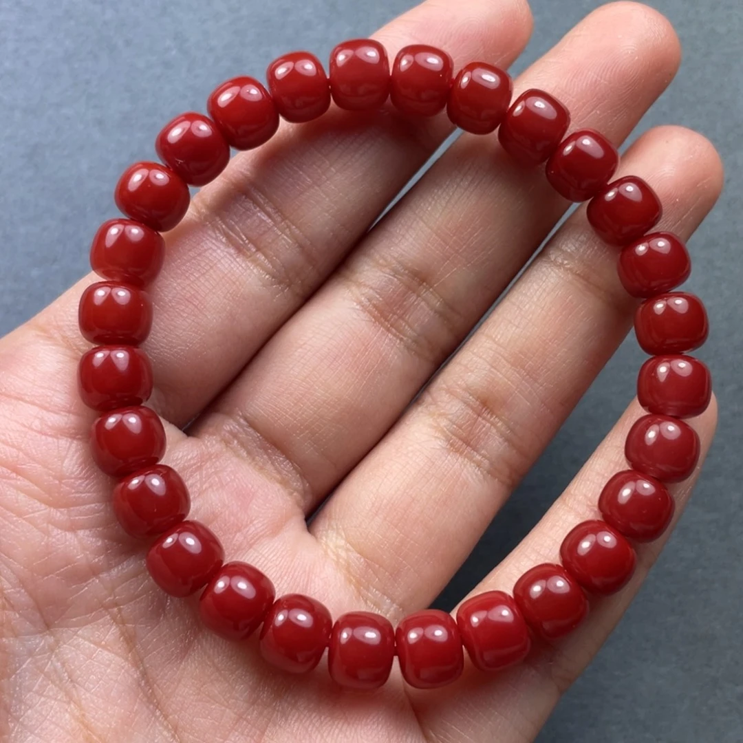 南红玛瑙未镶嵌配饰7.5mm