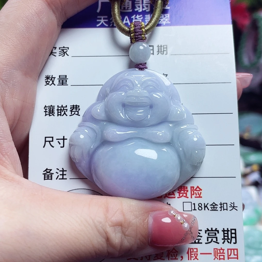 翡翠未镶嵌颈饰佛公19