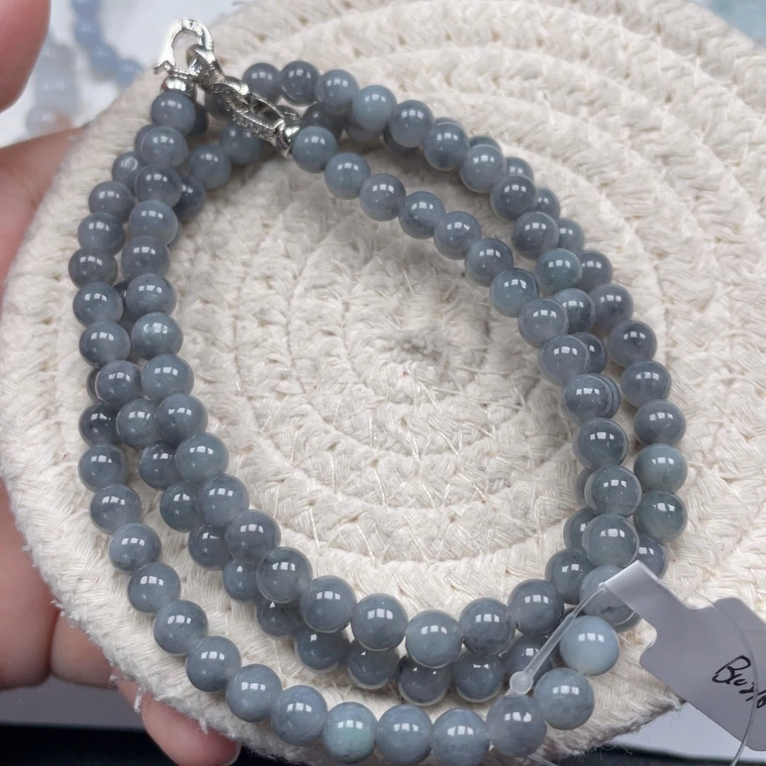 翡翠未镶嵌颈饰天然A货缅甸翡翠5.7mm