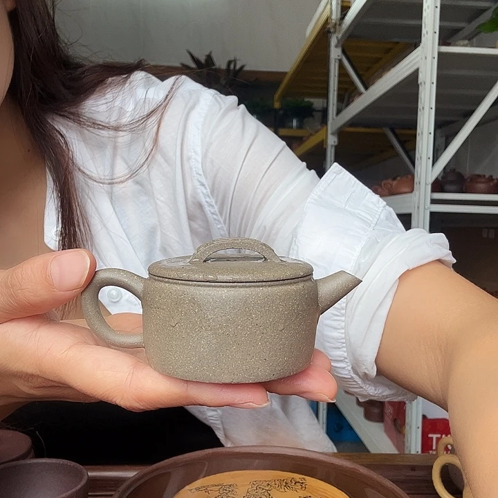 紫砂茶壶青段汉瓦60cc