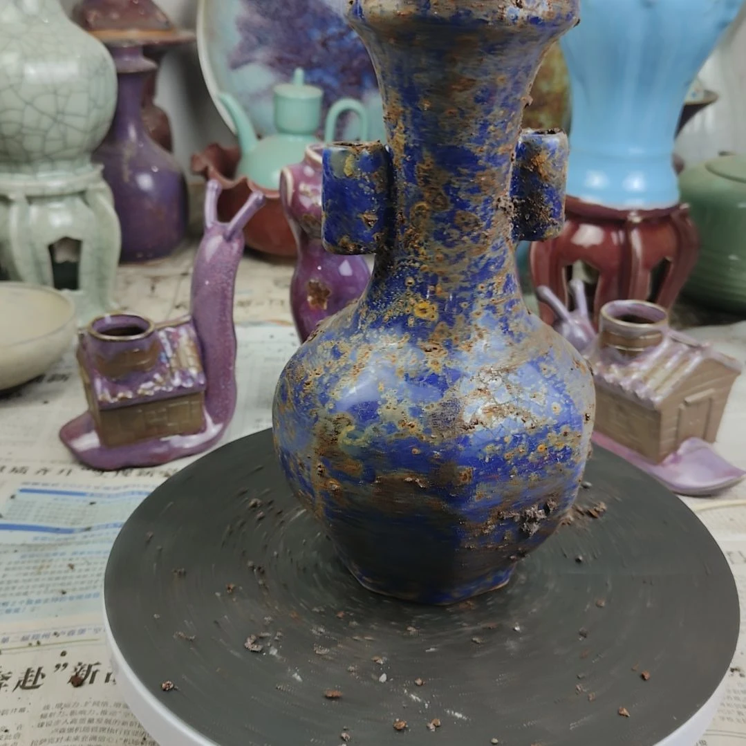 瓷片自选器型官窑生锈瓷