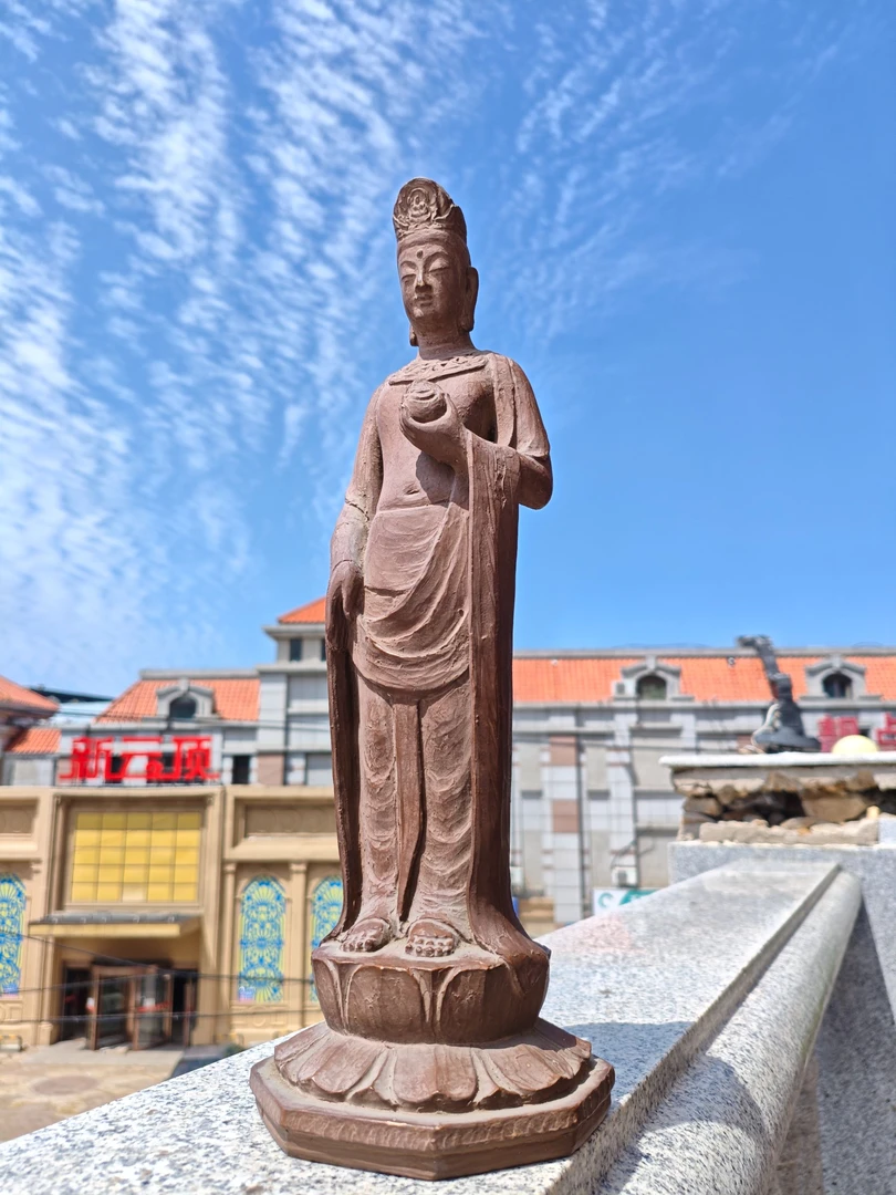 陶佛像摆件陶瓷手工