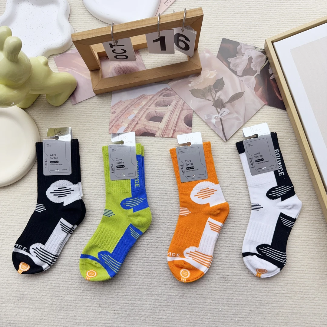 24AW071 四双男童男宝运动休闲时尚儿童袜