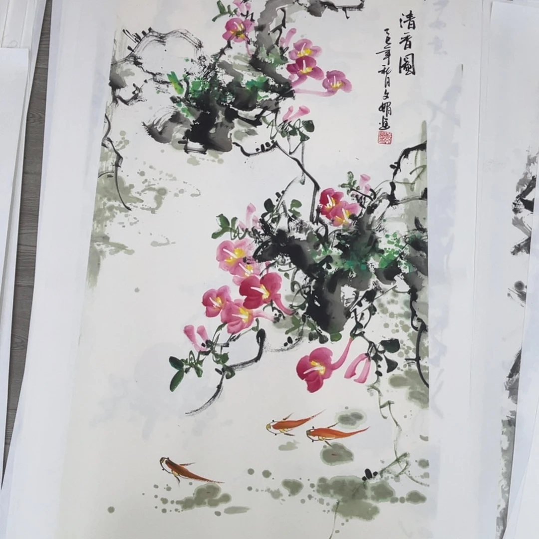 国画黄文娟老师作品欣赏