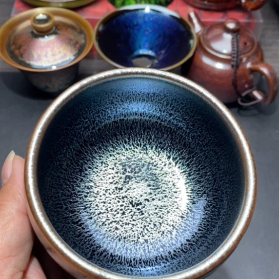 茶盏建盏主人杯茶壶盖碗品茗杯007