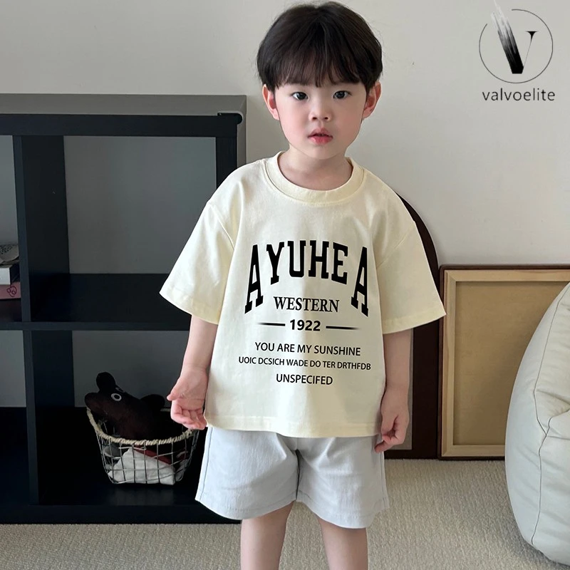 VALVOELITE童装女童短袖T恤夏季新款港风潮流儿童半袖上衣