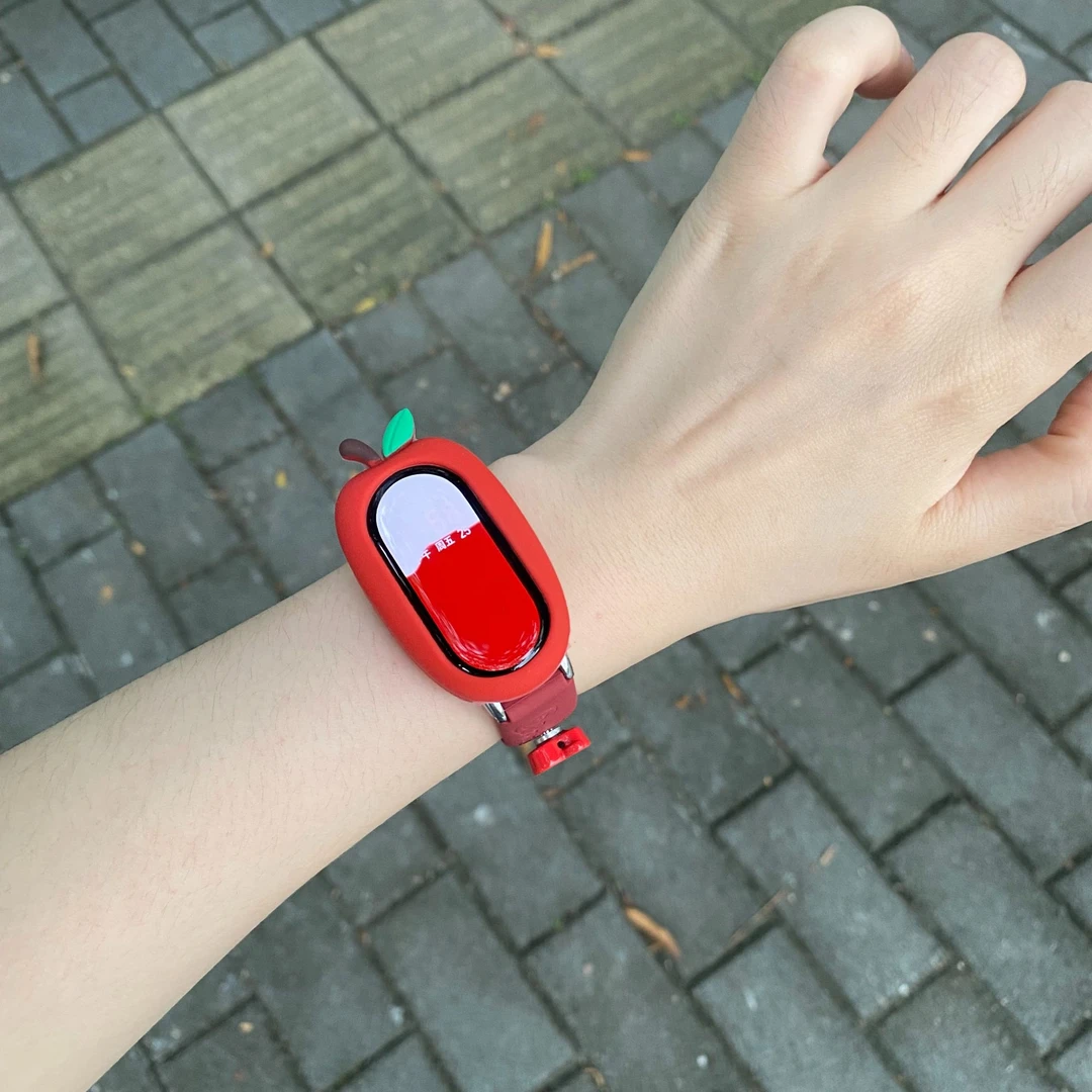 iboann适用小米手环10红青苹果表带9/8反扣7硅胶米9pro红米watch5