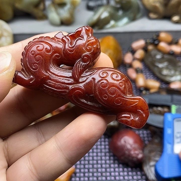 蛇纹石玉合金颈饰