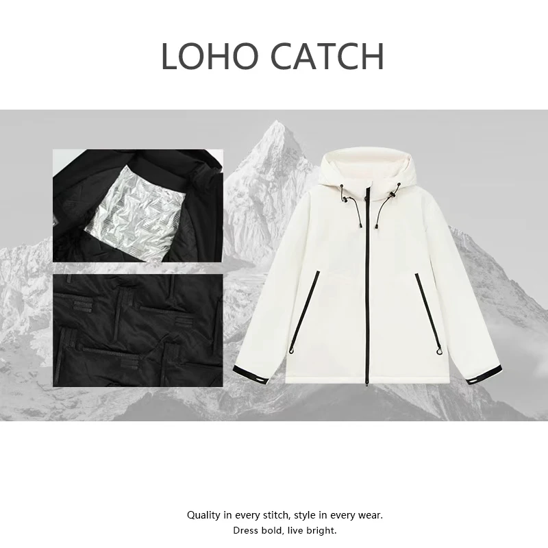 【礼盒装】羽绒羊毛白金蓄热五防高密冲锋服情侣款Y5 YY