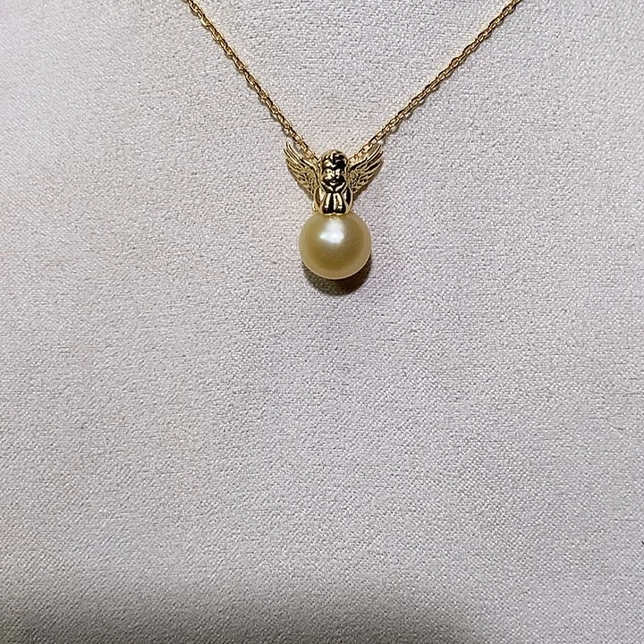 海水珍珠银S925镶嵌颈饰