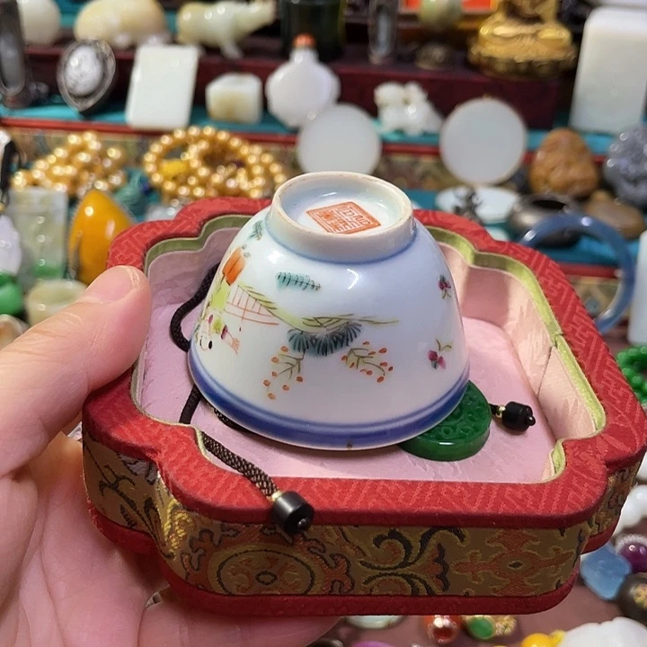 池***趣青花手绘小主人杯
