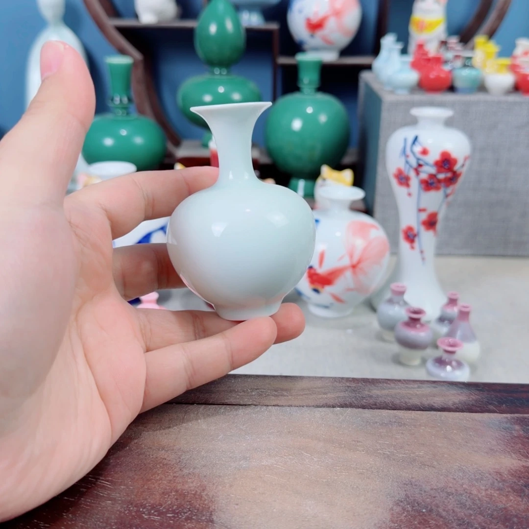 陶瓷手工小花器摆件