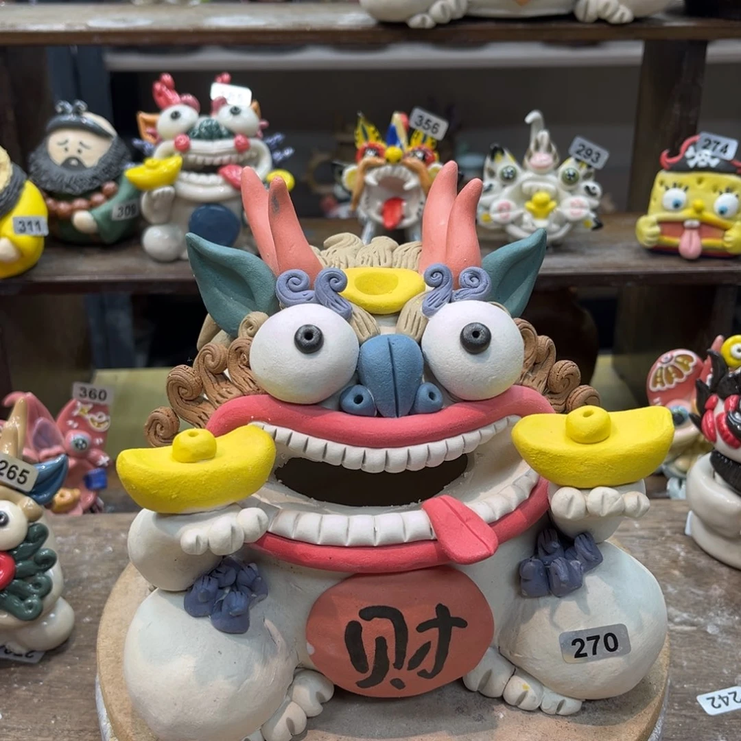 摆件纯手工抽象陶瓷摆件270