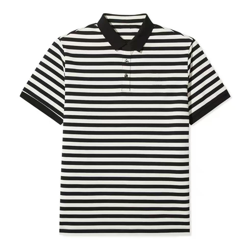 8306条纹男士简约休闲舒适运动百搭POLO衫（剪标）