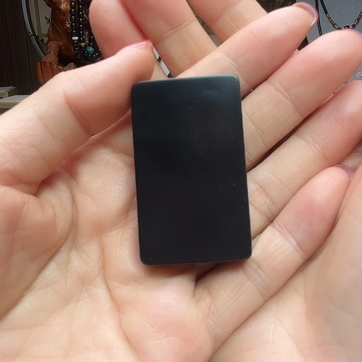 和田玉（墨玉）未镶嵌颈饰351钢板