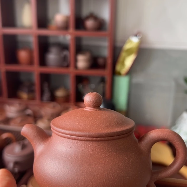 紫砂茶壶紫泥潘壶150cc