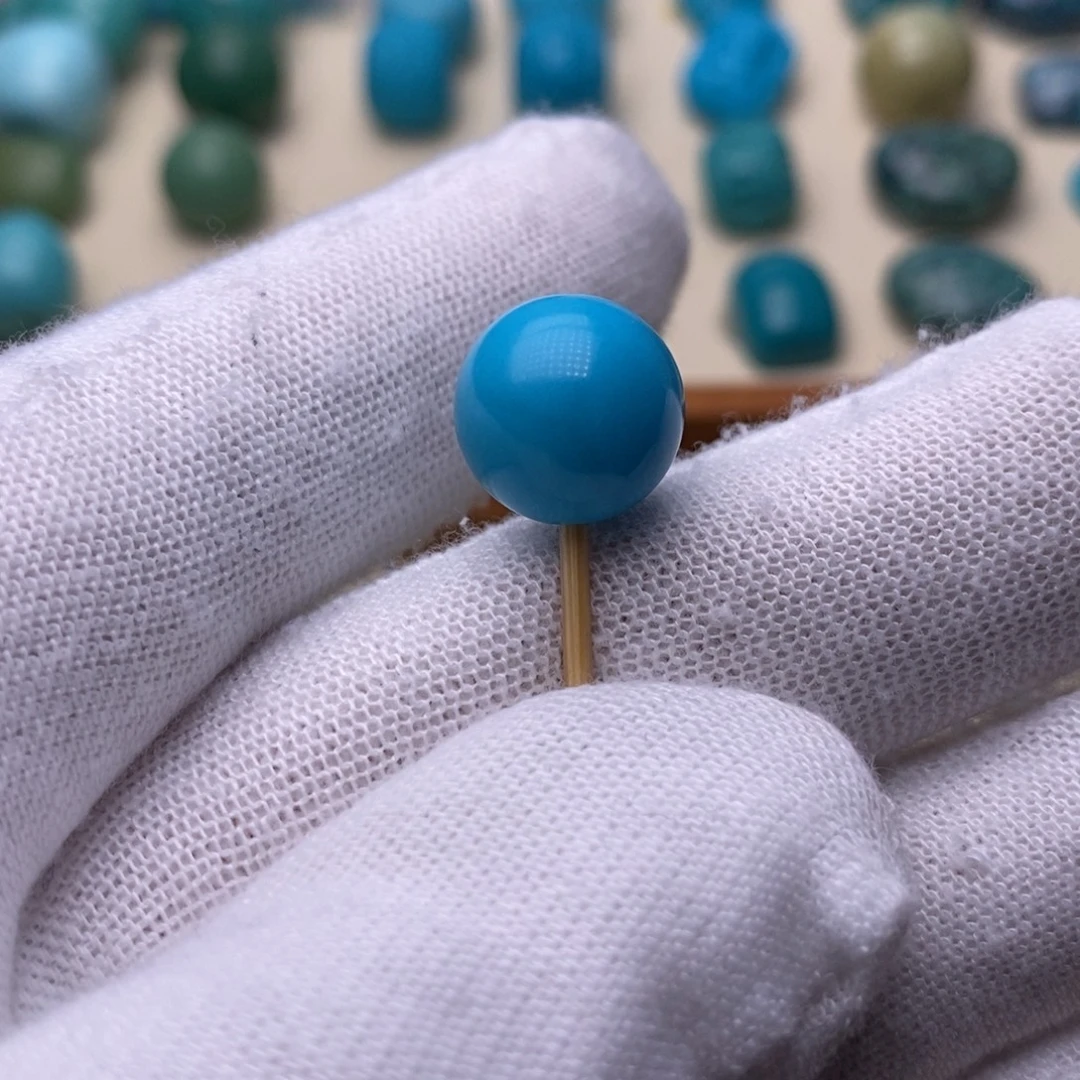 绿松石未镶嵌绿松石圆珠12.2