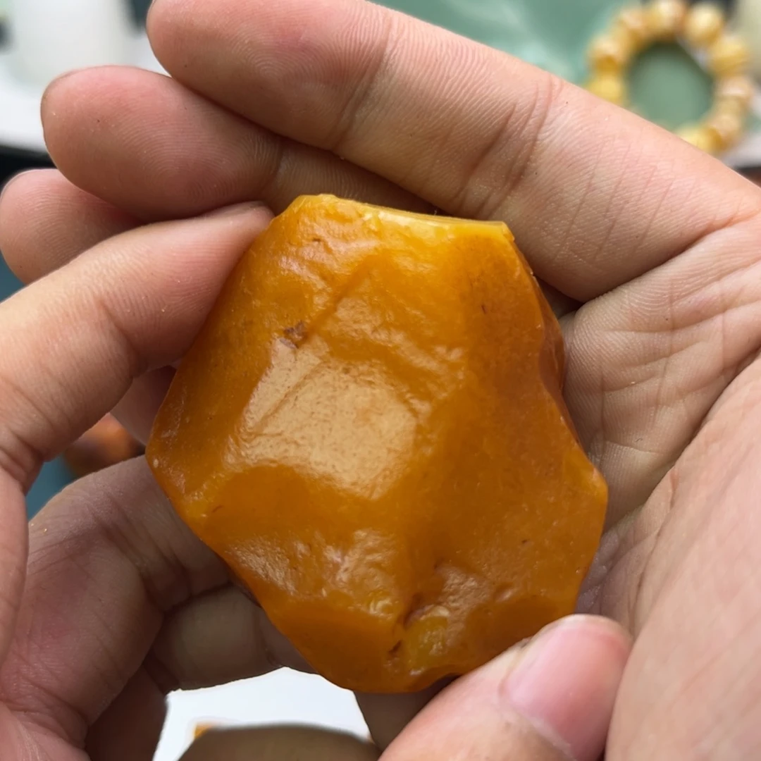 无***记未镶嵌定制琥珀蜜蜡原石不退不换