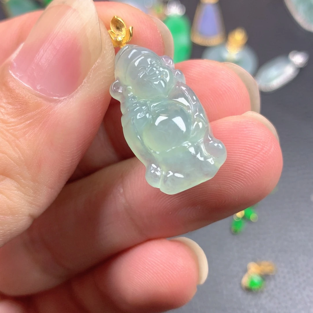 【闪购商品】翡翠18K金镶嵌颈饰翡翠