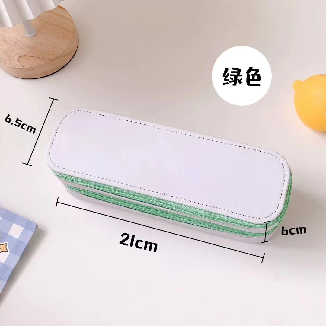 双层大容量小白笔袋11822 颜色不挑