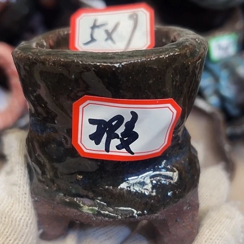 红陶粗陶花盆手工