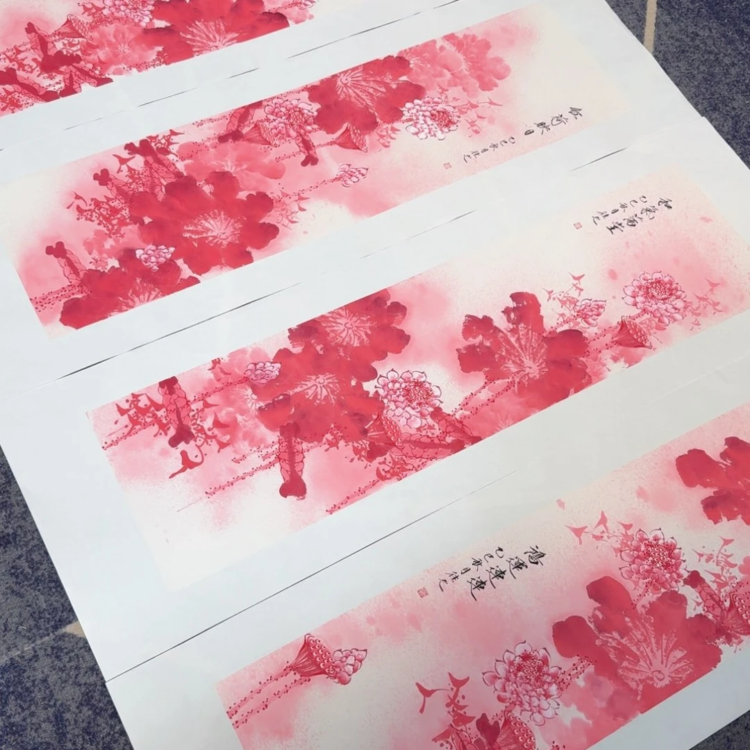 国画国画作品山水花鸟