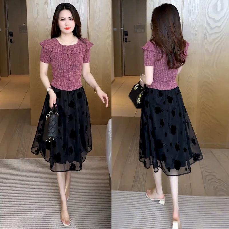 夏季显瘦短袖T恤小众设计感洋气时尚小个子气质短款上衣高腰减龄