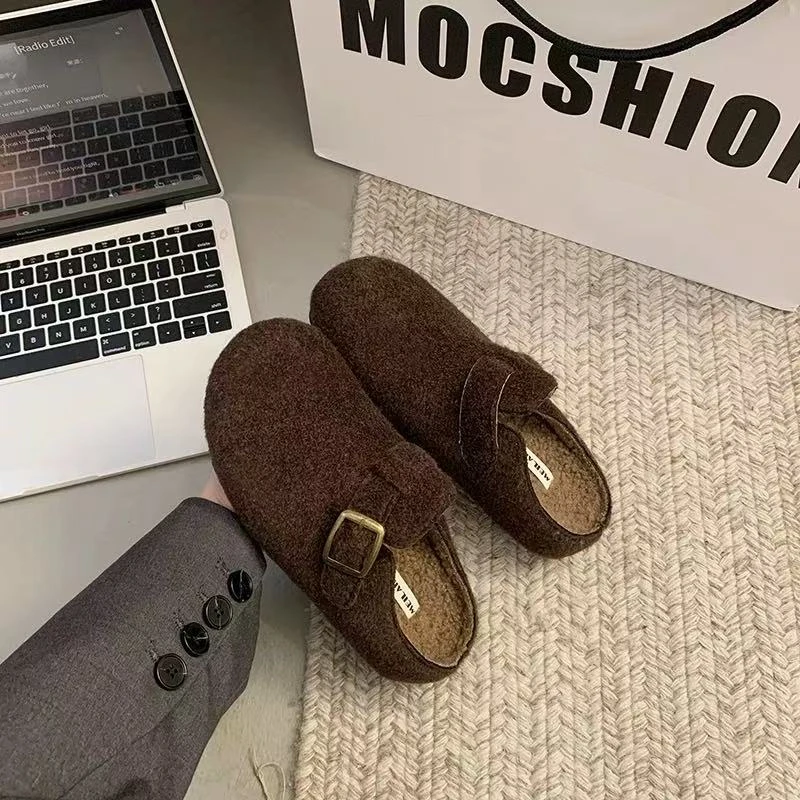 秋A夏休闲款法式拖鞋女新款配裙子包头拖鞋6608-7