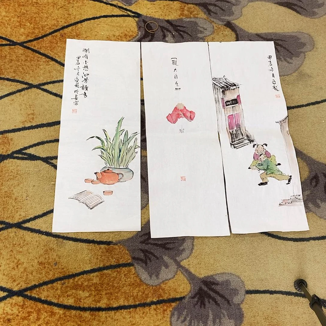 国画半**人米亚龙手绘作品23.68