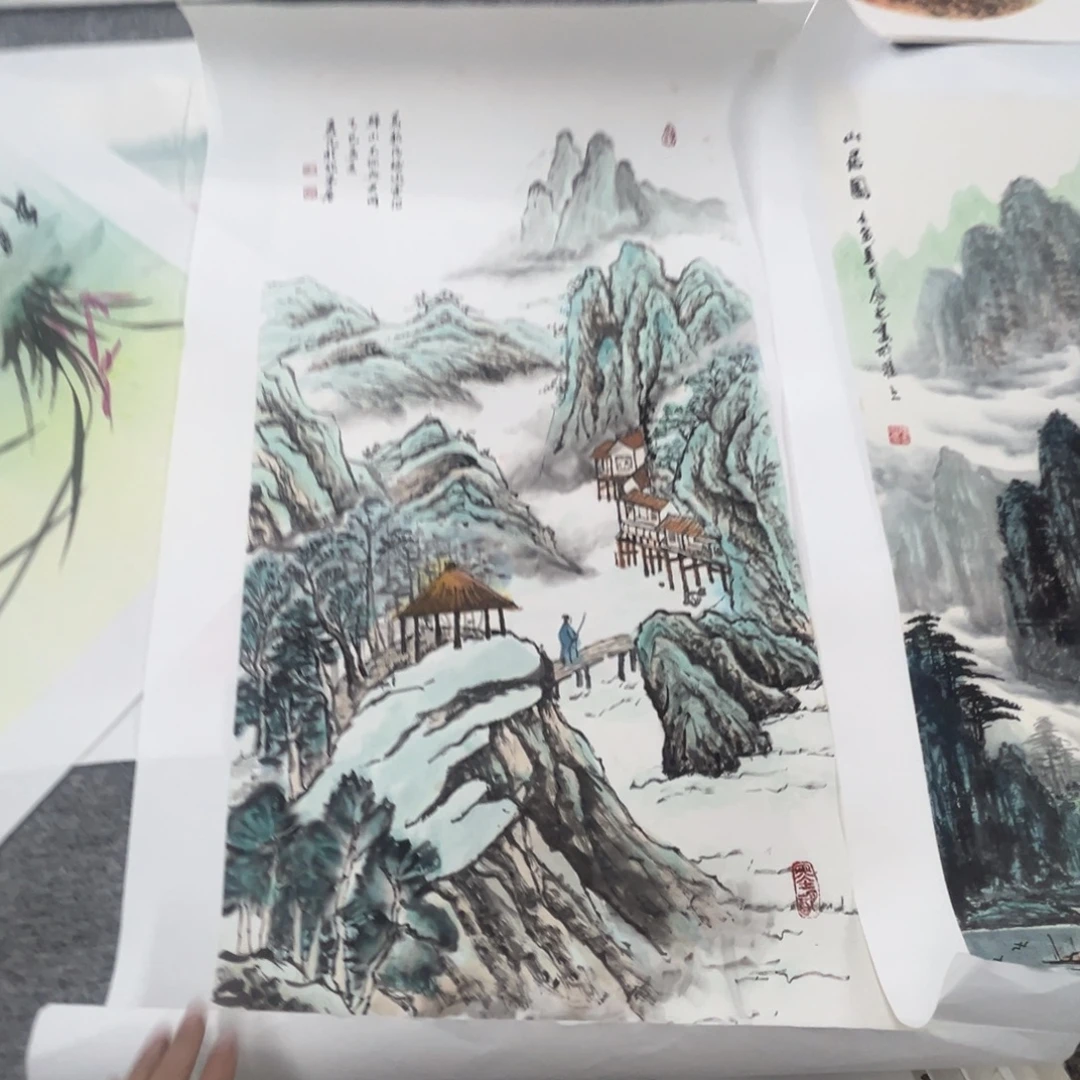 南***华国画绘画作品多次