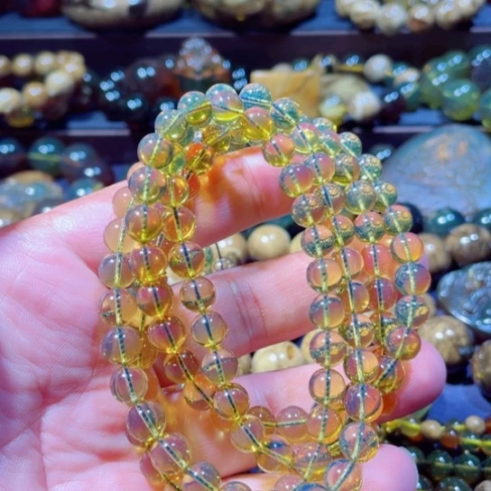 未镶嵌琥珀手链天然