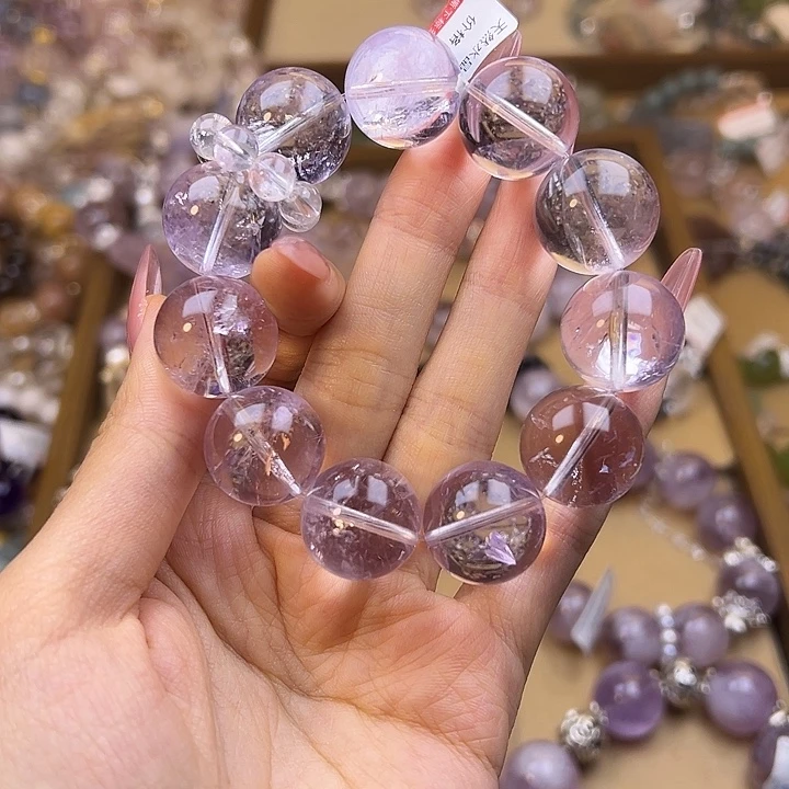 水晶手串合金水晶