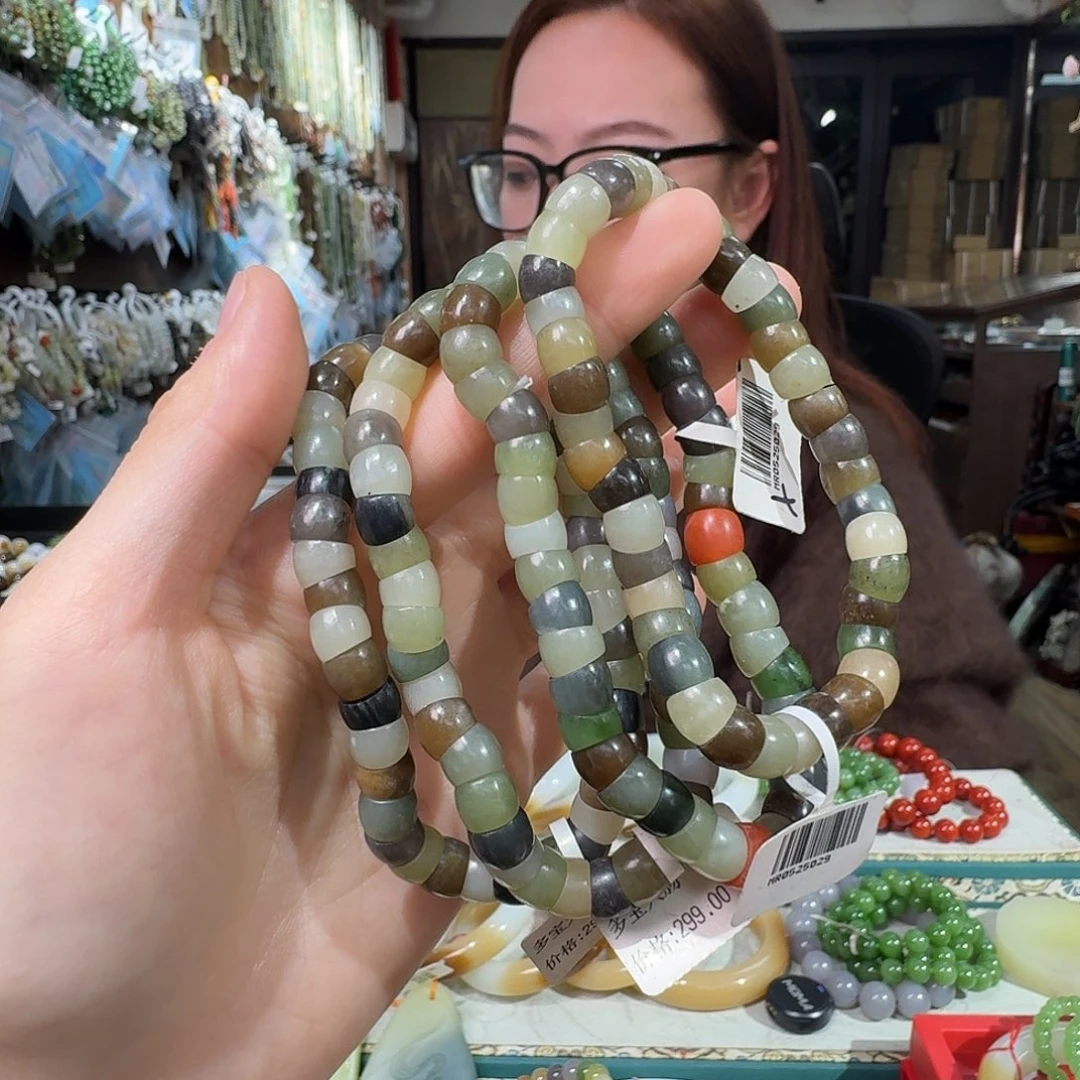 和田玉未镶嵌手链拍一发一多样性发货