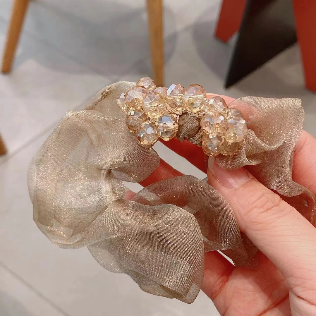 M1974夏季20258新款金色年华香槟色发圈发绳