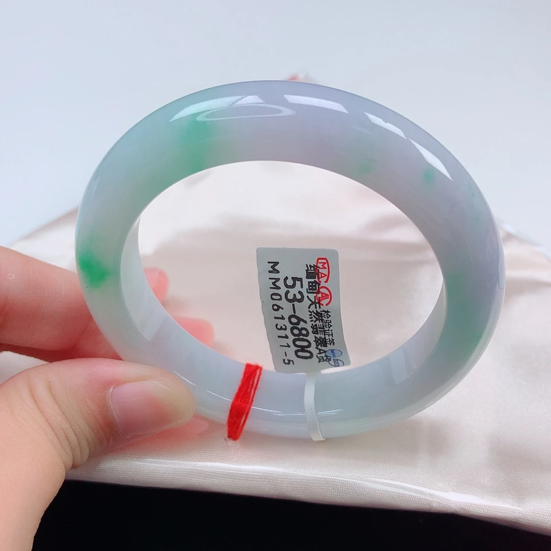 未镶嵌手镯翡翠53正圈