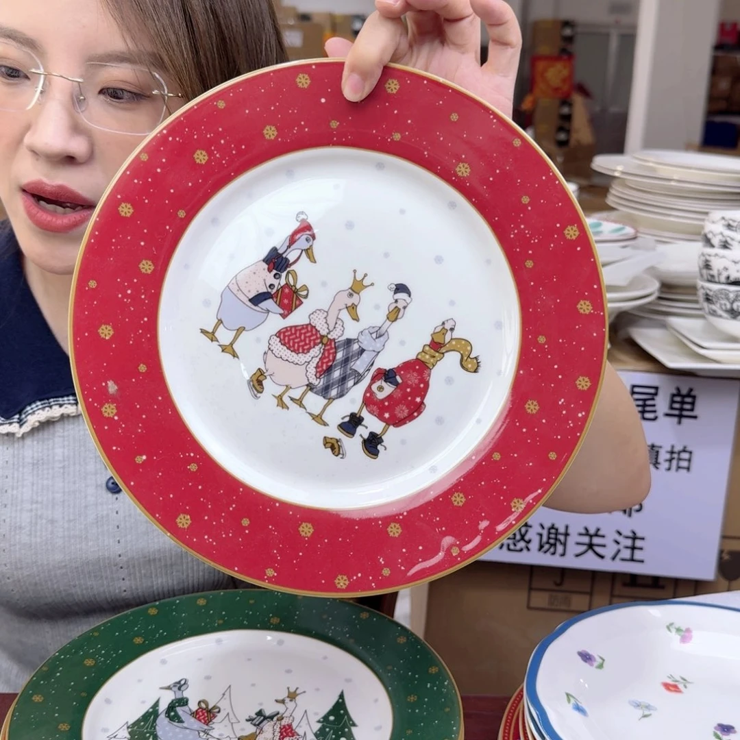 骨瓷骨瓷十英寸25cm大盘一只外贸骨瓷瑕疵品不忒不还