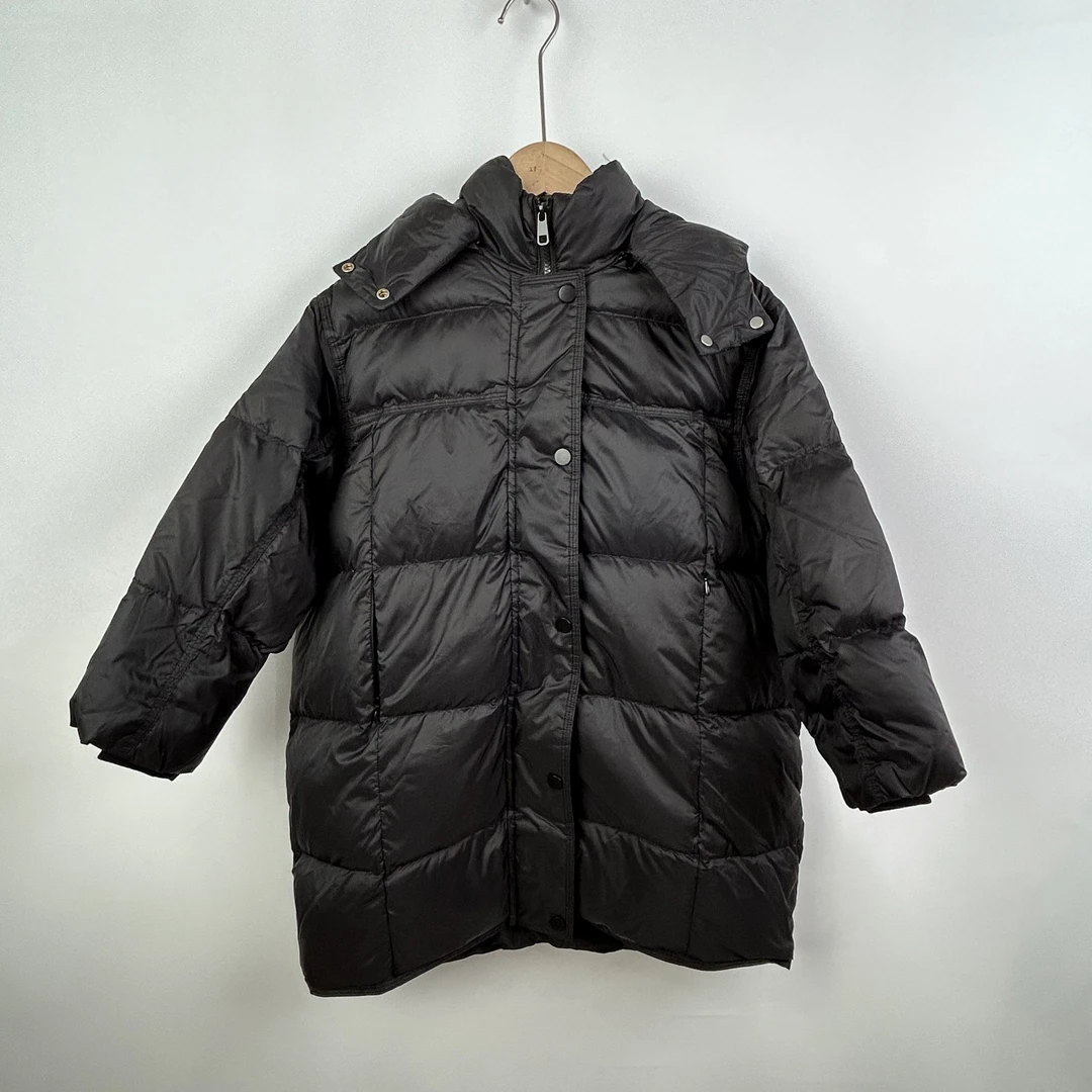 简约风儿童羽绒服 长款连帽 多色可选 超百搭 1318