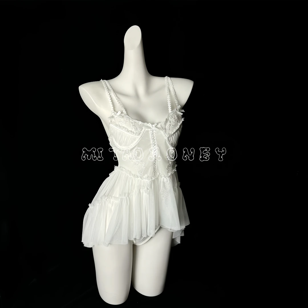 现货速发蜜桃Honey［神秘之夜］法式性感睡裙睡衣