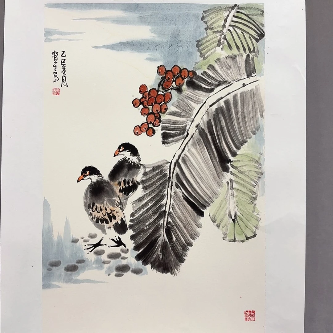 国画亲笔手绘放心去藏