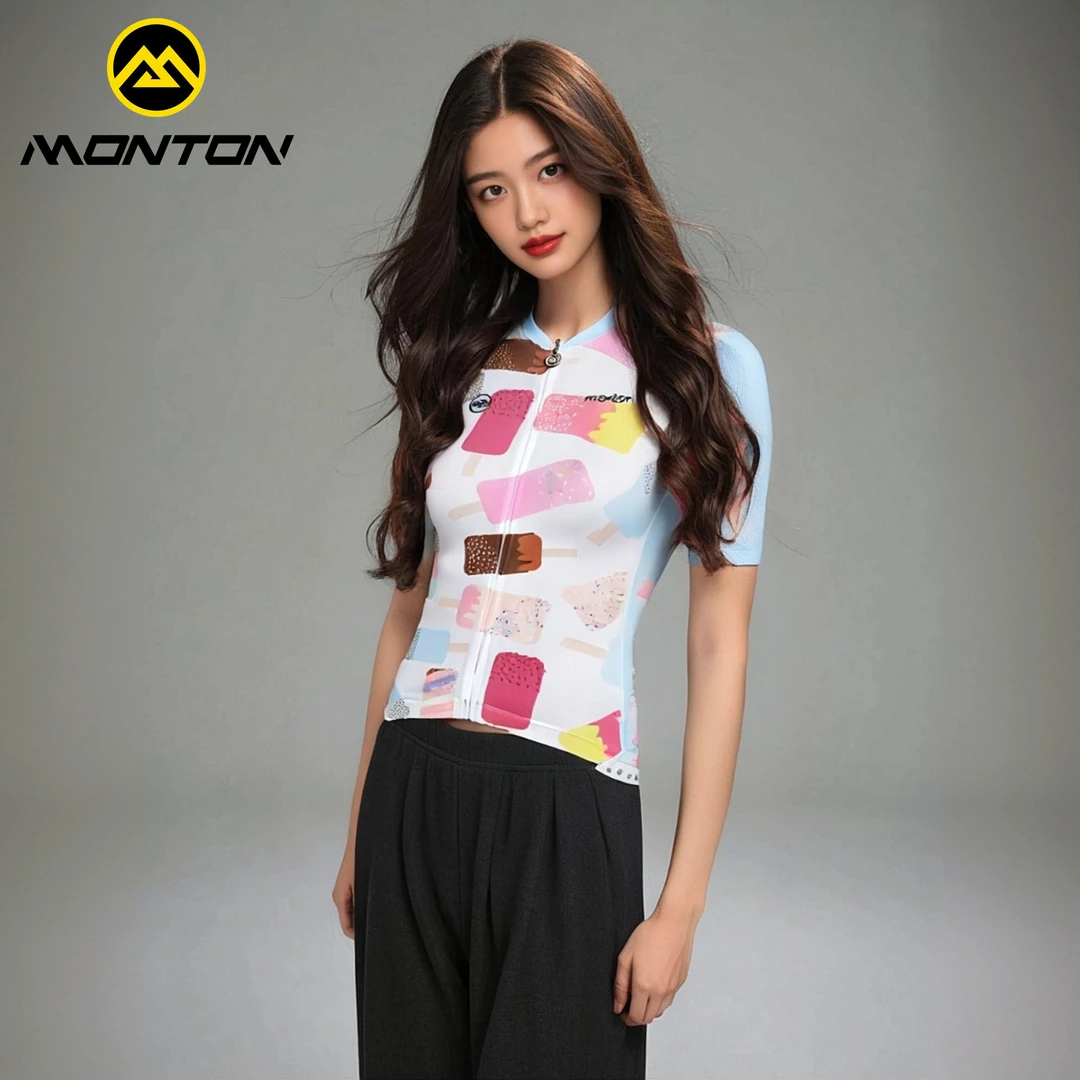 Monton脉腾女款短袖骑行服ICREAM
