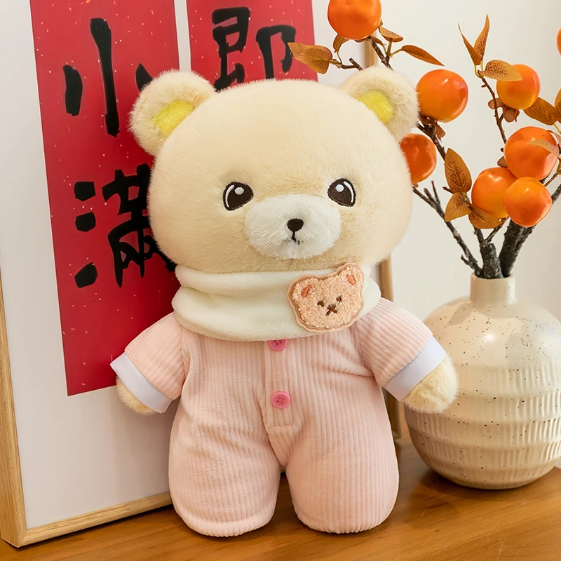 可爱新款小熊睡衣款玩偶公仔儿童床上陪伴抱枕女孩情人节礼物正版