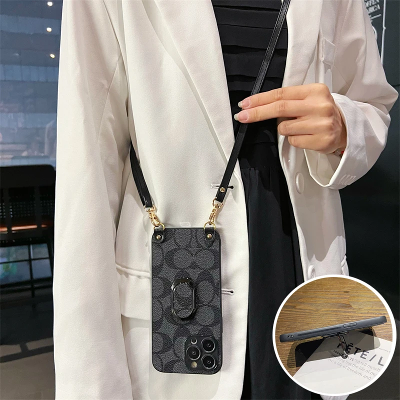 适用红米Turbo4Pro手机壳Turbo3旋转支架13Turbo斜跨绳13pro指环