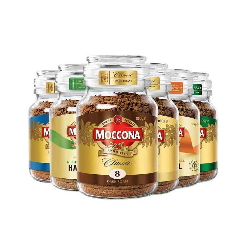 荷兰进口moccona摩可纳咖啡8号深度烘焙速溶咖啡粉冰美式拿铁100g