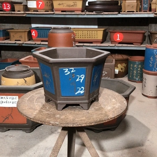 紫砂紫砂花盆包邮