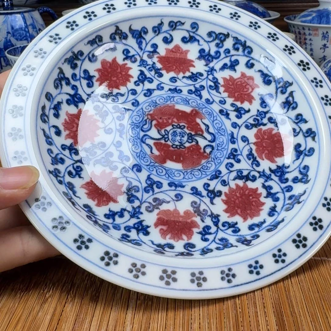 M***n瓷片当代景德镇陶瓷手绘茶具