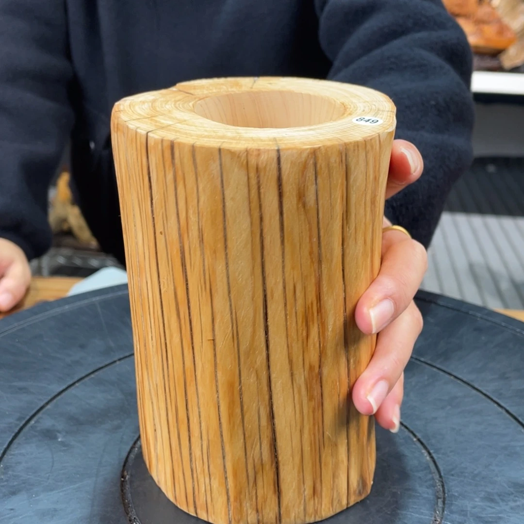柏木（崖柏）实木笔筒