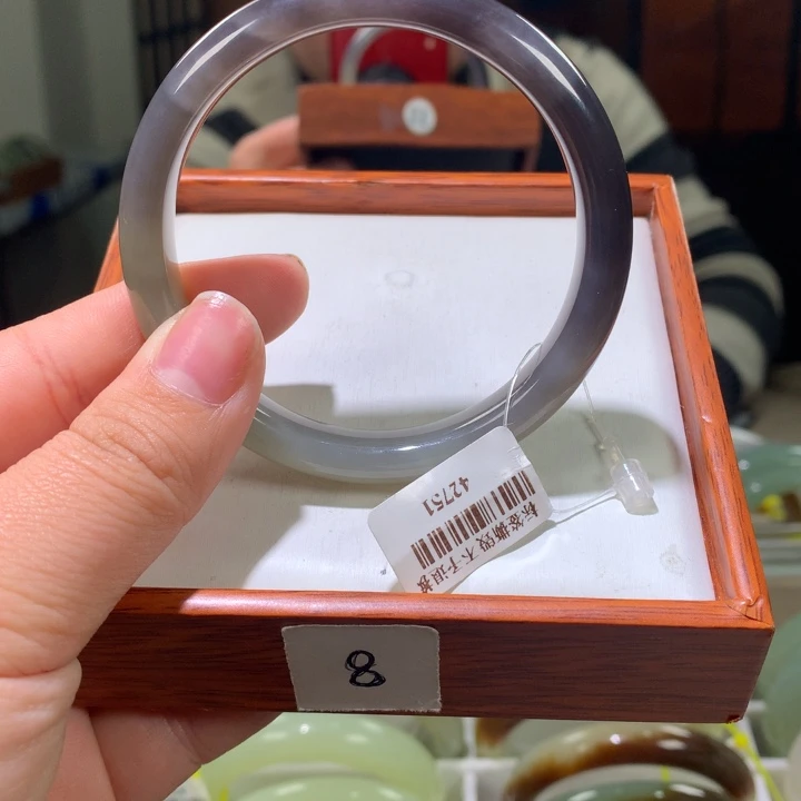 和田玉手镯未镶嵌57