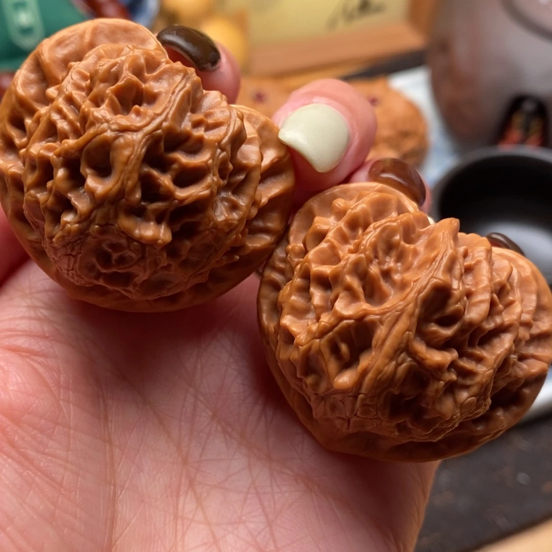 把件文玩核桃42尺寸宫灯狮子头